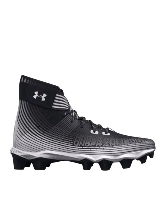 Under Armour Other - Under Armour Black White UAF Hightop Cleats Mens size 13